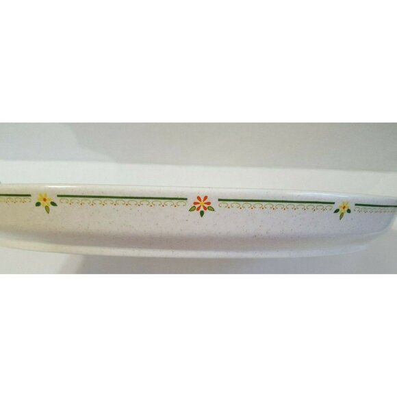 Lenox Temperware Vtg Countryside Oval Roaster Platter 15 1/2 Floral Made in USA - Picture 4 of 10